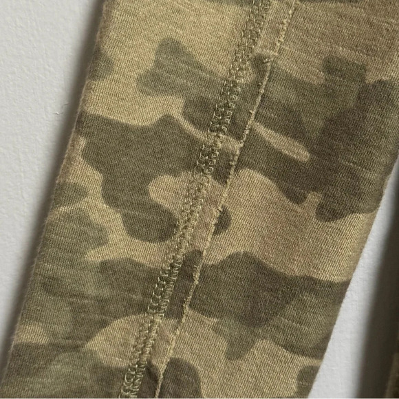 CASLON Olive Sarma Camo Knit Blazer Jacket Drape Collar Raw Seam Detail Size M - Picture 4 of 7